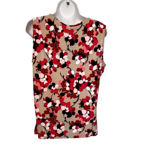 3 for $15 Tommy Hilfiger Sleeveless Clarice Floral Grommet Trim TOP, NWT L‎ - Picture 3 of 9